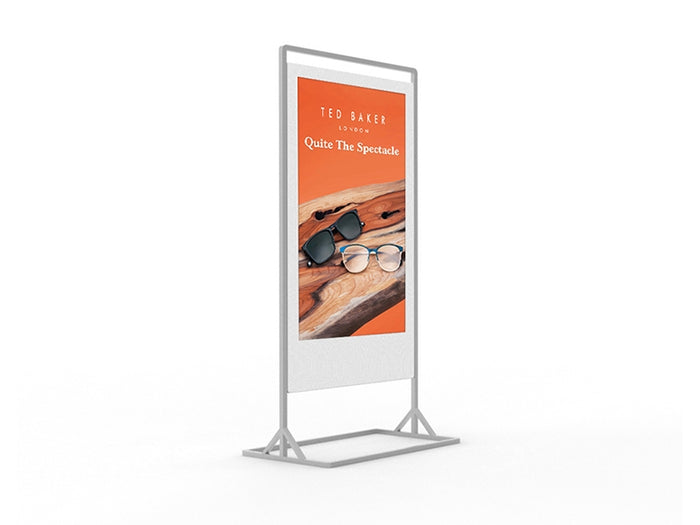 Moove SMBSB43HD8 – 43" Superslim Freestanding Double-Sided Digital Poster | Full HD Freestanding Digital Signage Display ScreenMoove