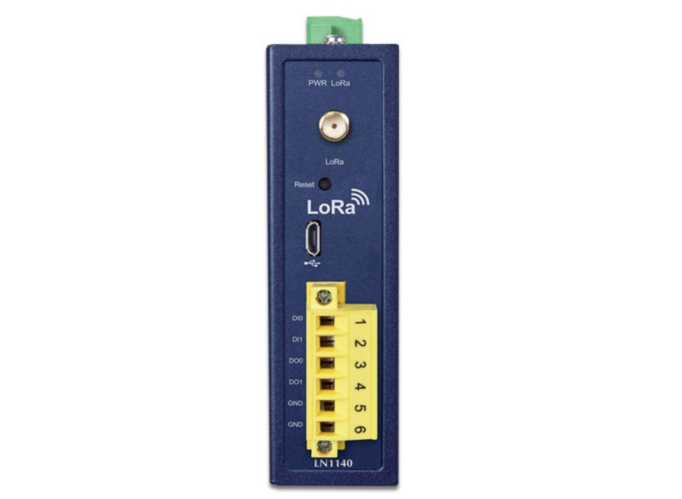 Planet Industrial IP30 LoRa Node Controller (2 DI, 2 DO, EU868/US915 Sub 1G) | LN1140 Planet Gateways/Controllers Planet