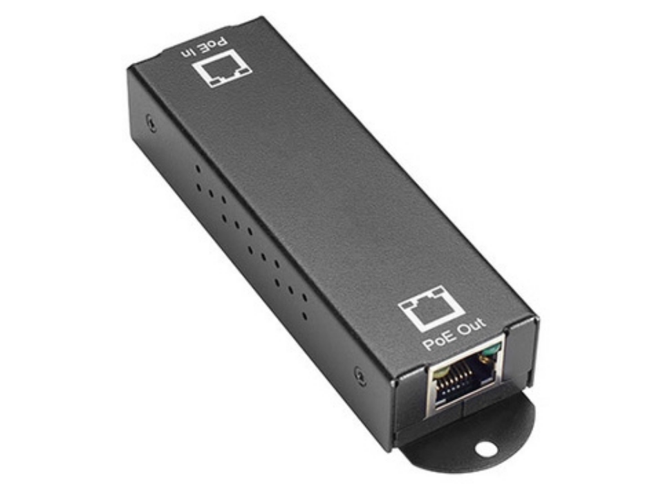 Black Box 10/100/1000BASE-T PoE+ Ethernet Repeater - 802.3at, 1-Port | LPR1111 Black Box Network PoE Adapters Black Box