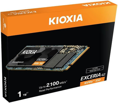 Kioxia Exceria G2 1TB M.2 PCIe NVMe 3D TLC SSD - LRC20Z001TG8 Internal Solid State Drive Kioxia