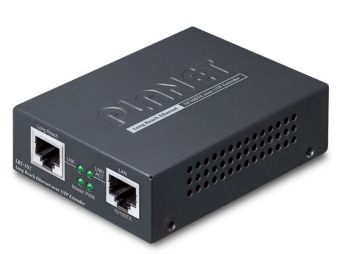 Planet 1-Port 10/100TX over UTP Long Reach Ethernet Extender | LRE-101 AV Extender Planet