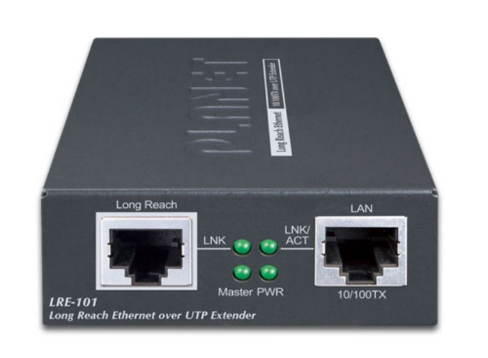Planet 1-Port 10/100TX over UTP Long Reach Ethernet Extender | LRE-101 AV Extender Planet