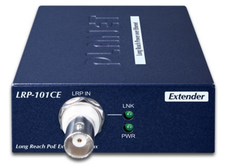 Planet 1-Port Long Reach PoE over coax Extender Kit (LRP-101CH + LRP-101CE) | LRP-101C-KIT Planet Network Extenders Planet