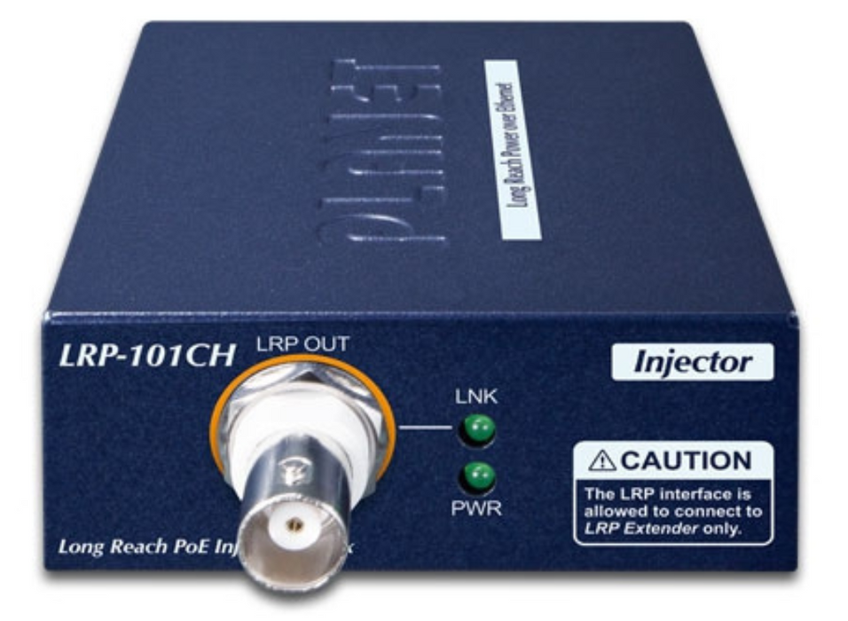 Planet 1-Port Long Reach PoE over coax Extender Kit (LRP-101CH + LRP-101CE) | LRP-101C-KIT Planet Network Extenders Planet
