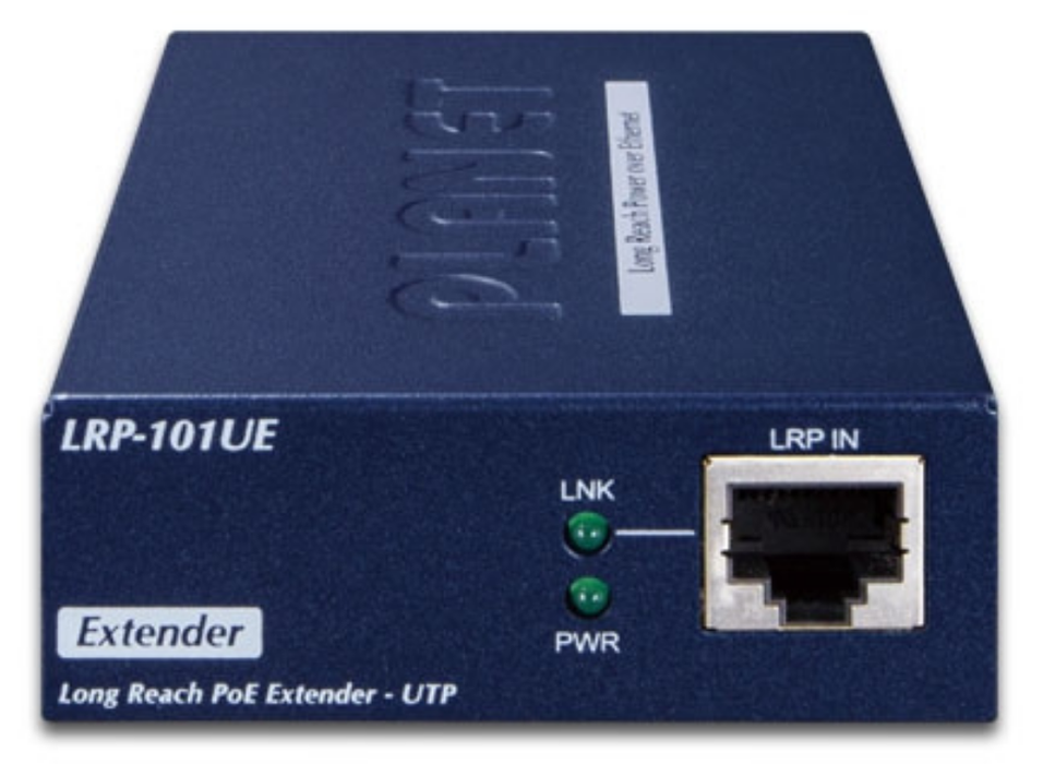 Planet 1-Port Long Reach PoE over UTP Extender Kit (LRP-101UH + LRP-101UE) | LRP-101U-KIT Planet Network Extenders Planet