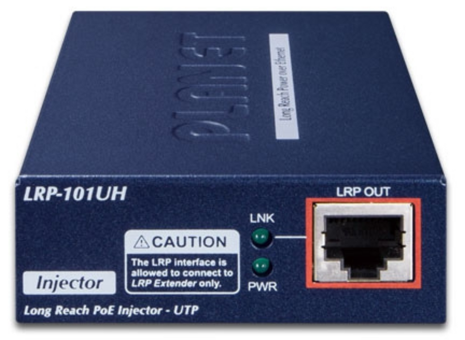 Planet 1-Port Long Reach PoE over UTP Extender Kit (LRP-101UH + LRP-101UE) | LRP-101U-KIT Planet Network Extenders Planet
