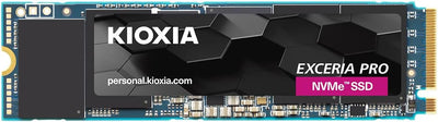 Kioxia EXCERIA PRO M.2 1 TB PCI Express 4.0 BiCS FLASH TLC NVMe SSD - LSE10Z001TG8 Internal Solid State Drive Kioxia