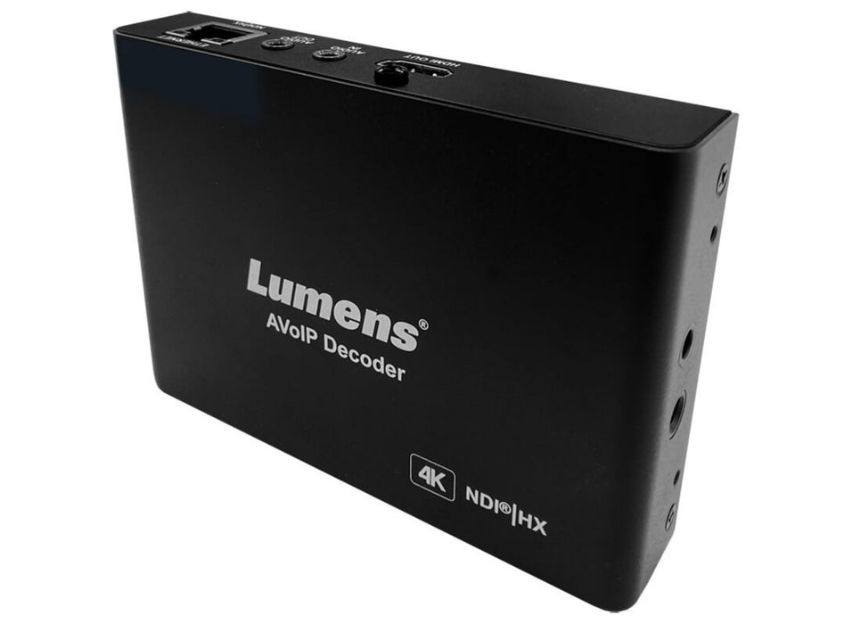 Lumens AV Over IP and NDI HX 4K Decoder Decoder Lumens