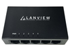 Lanview 5-Port Intelligent Gigabit Network Switch | LVN-DESK-5PORT-1G Network Switches Lanview
