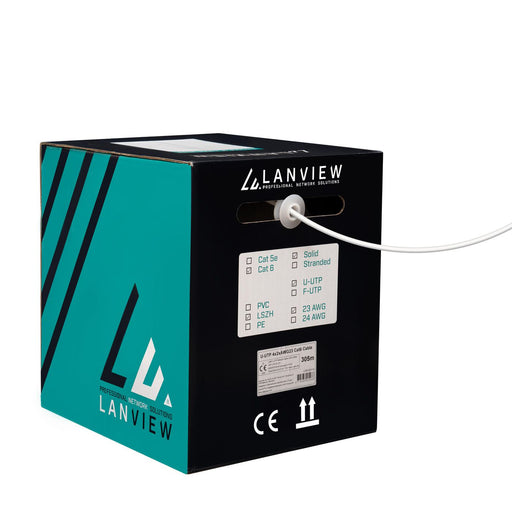 Lanview 305m Cat6 U-UTP Network Cable | LVN122114 Ethernet Cable Lanview