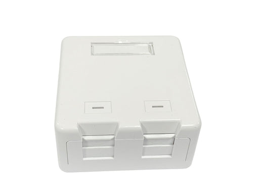 Lanview Surface Mount Box for 2 x RJ45 Jack | LVN127767 Outlet Box Lanview