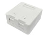 Lanview Surface Mount Box for 2 x RJ45 Jack | LVN127767 Outlet Box Lanview
