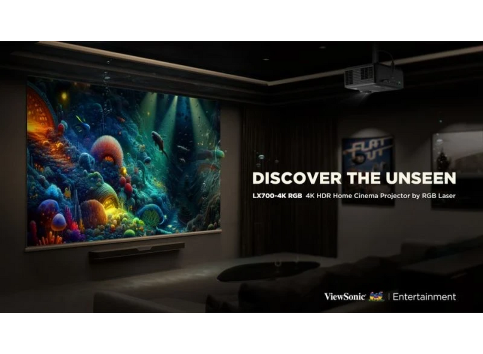 ViewSonic LX700-4KE RGB 4K HDR RGB Laser Home Cinema Projector - 5200 Lumens ViewSonic Projector ViewSonic