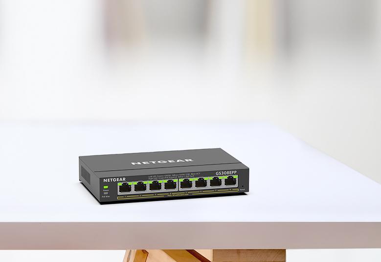 Netgear GS308EPP-100UKS 8-Port PoE+ Gigabit Ethernet Plus Switch (123W) Network Switch Netgear