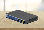 Netgear GS516UP-100EUS 16-Port Gigabit Ethernet High-Power PoE+ Unmanaged Switch Network Switch Netgear
