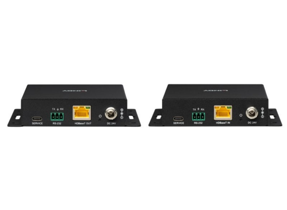 Lindy 100m Cat.6A Type C 4K60 Video and Data HDBaseT 3.0 Extender | 39347 AV Extender Lindy