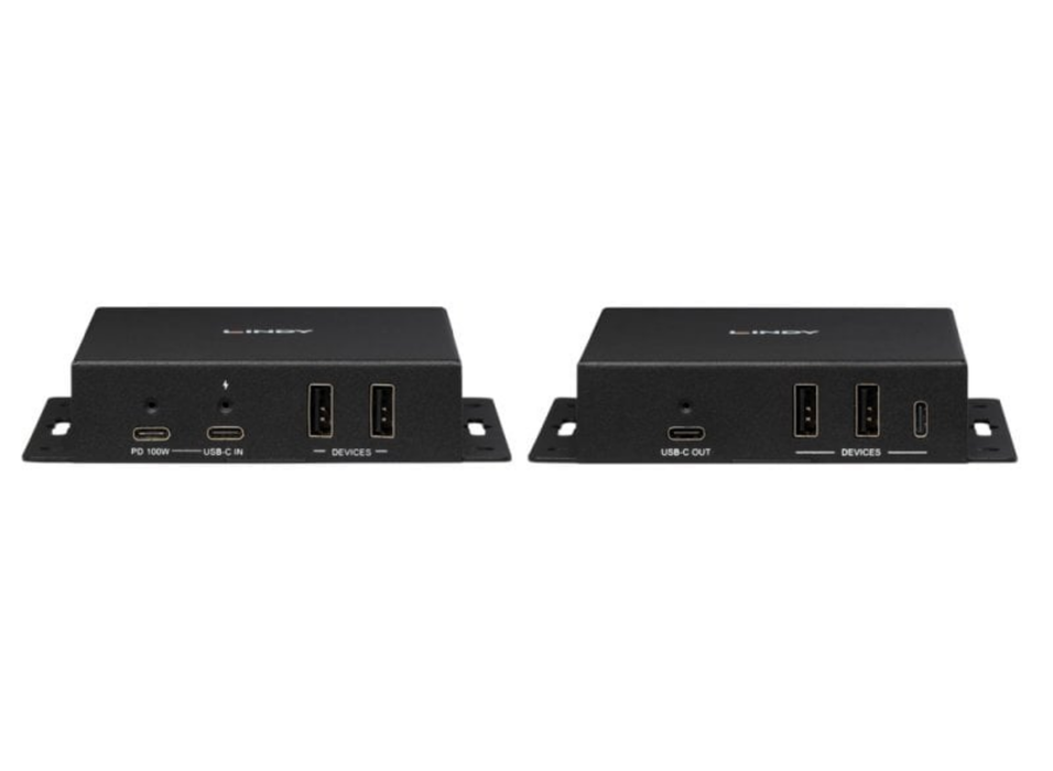 Lindy 100m Cat.6A Type C 4K60 Video and Data HDBaseT 3.0 Extender | 39347 AV Extender Lindy