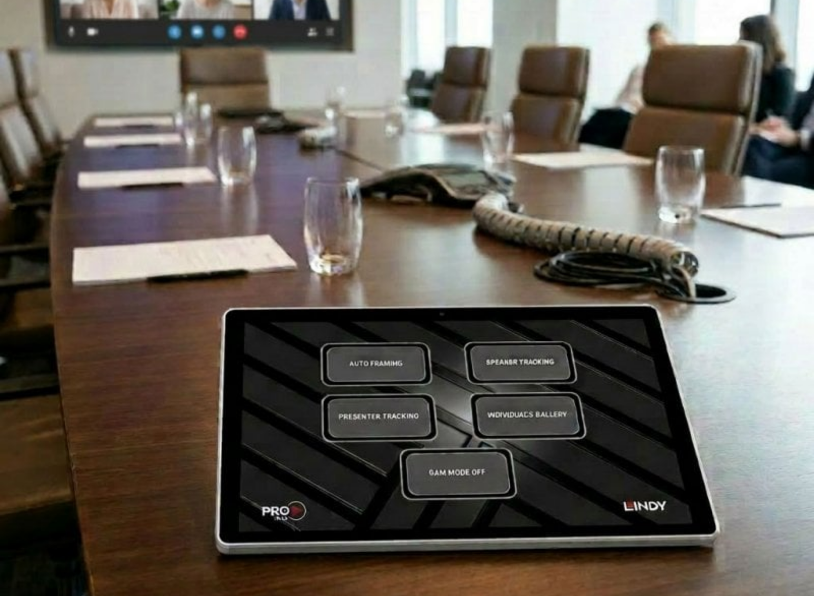 Lindy 10” Desktop Control Touchpad for AV Room Automation and Device Management | 32309 Touch Control Panel Lindy