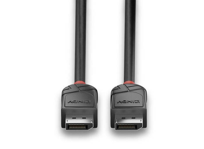 Lindy 1m DisplayPort 2.1 80Gbps Cable, Black Line | 36520 HDMI Cable Lindy