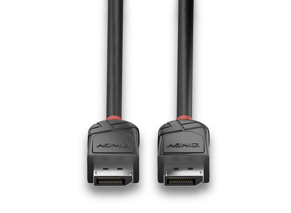 Lindy 1m DisplayPort 2.1 80Gbps Cable, Black Line | 36520 HDMI Cable Lindy