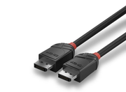 Lindy 1m DisplayPort 2.1 80Gbps Cable, Black Line | 36520 HDMI Cable Lindy