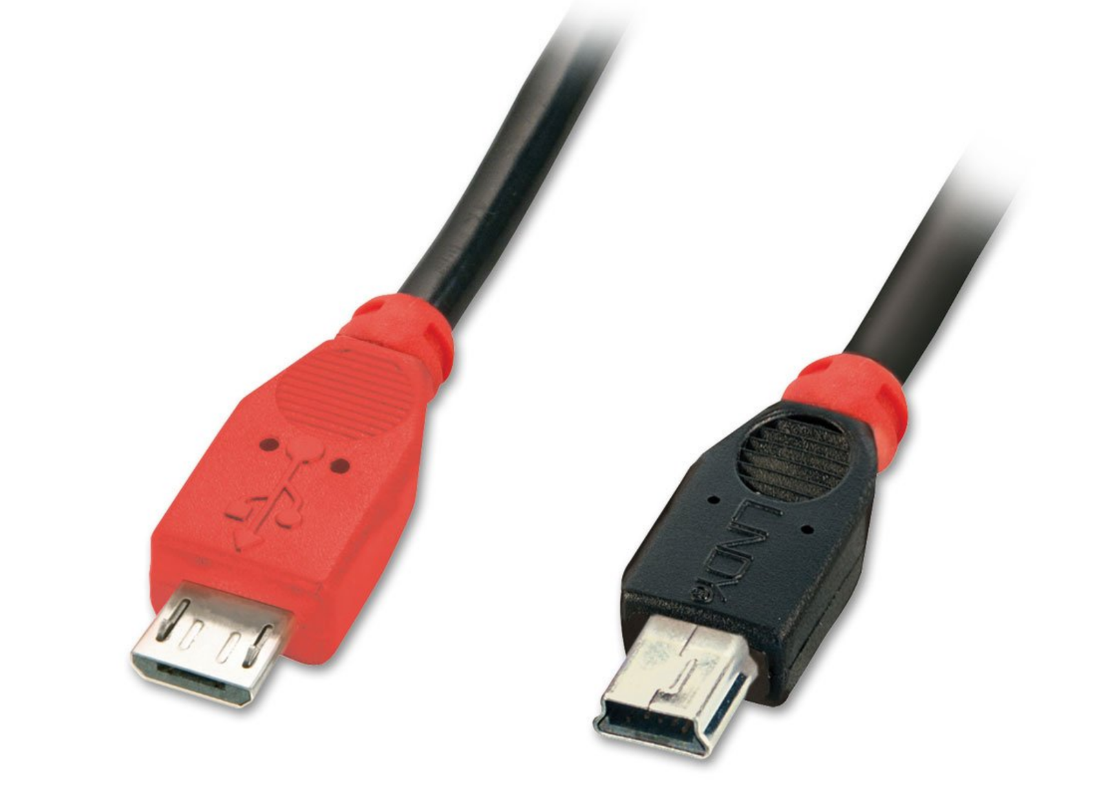Lindy 1m USB 2.0 Type Micro-B to Mini-B OTG Cable | 31718 USB Cable Lindy