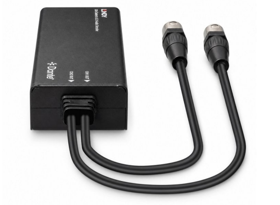 Lindy 2ch Dante® to XLR Audio Decoder | 70619 Audio Decoder Lindy