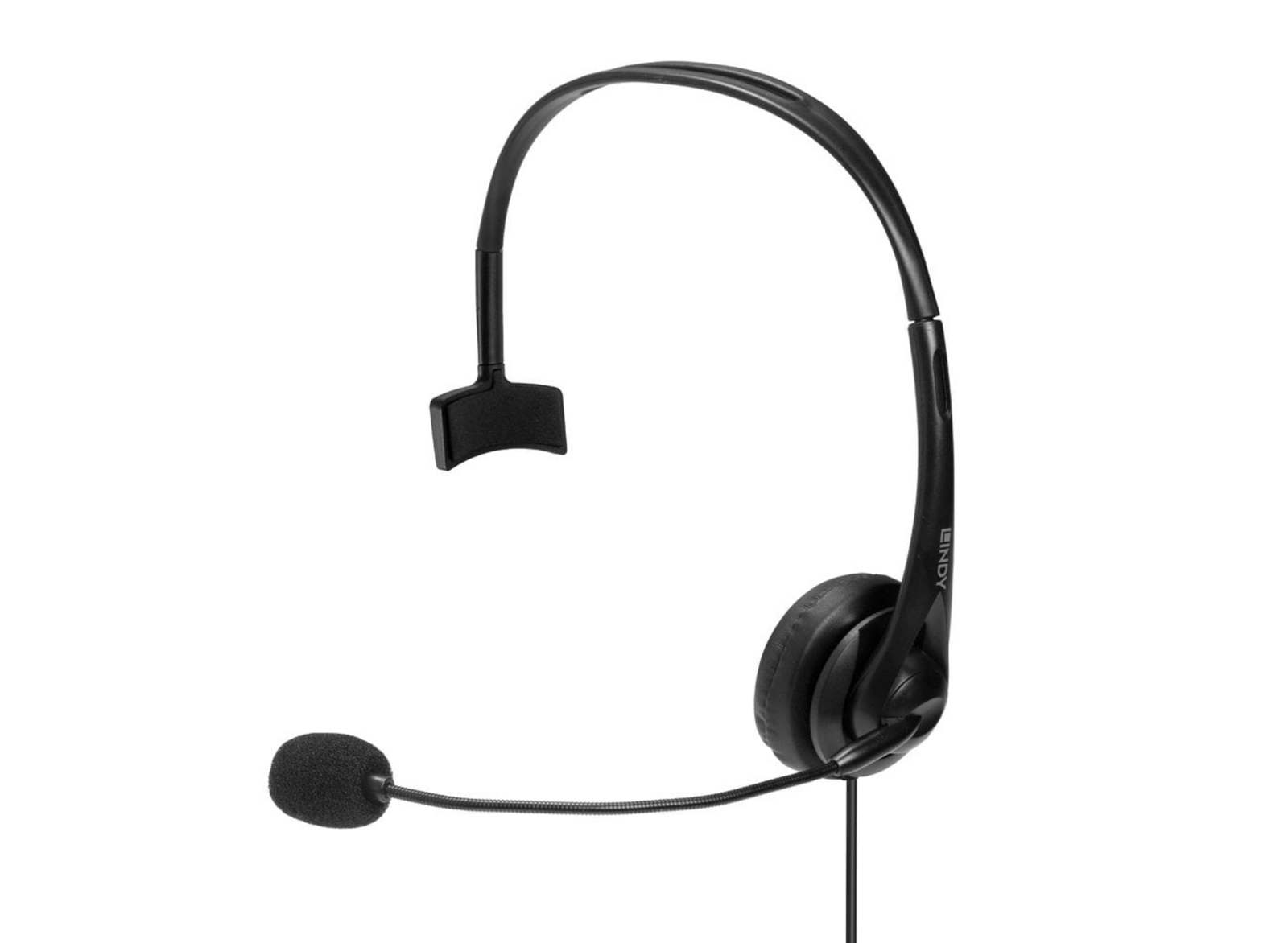 Lindy 3.5mm & USB Type C Monaural Headset with In-Line Control | 20433 Headset Lindy
