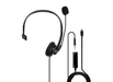 Lindy 3.5mm & USB Type C Monaural Headset with In-Line Control | 20433 Headset Lindy