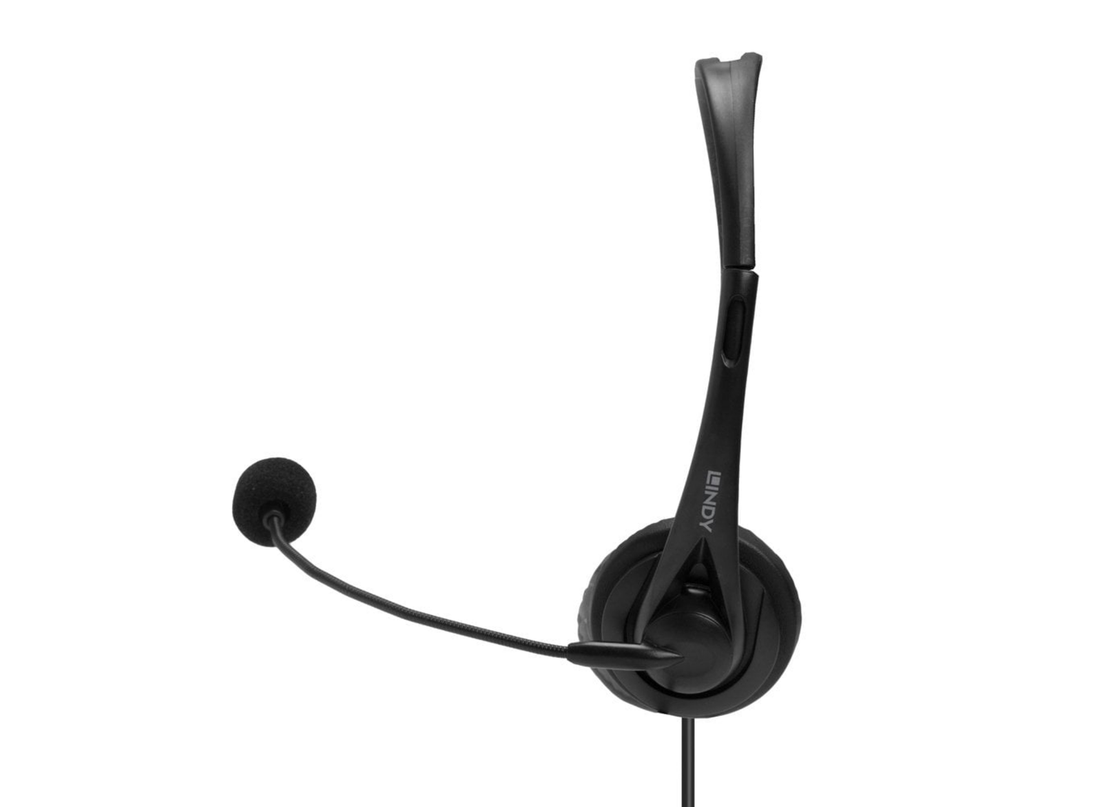Lindy 3.5mm & USB Type C Monaural Headset with In-Line Control | 20433 Headset Lindy