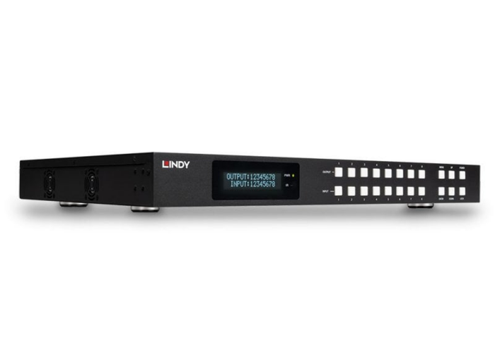 Lindy 8x8 HDMI 4K60 Seamless Multi-View Matrix with Video Wall Scaling | 38434 Matrix Switcher Lindy