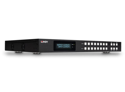 Lindy 8x8 HDMI 4K60 Seamless Multi-View Matrix with Video Wall Scaling | 38434 Matrix Switcher Lindy