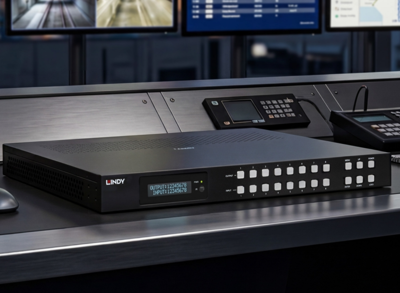 Lindy 8x8 HDMI 4K60 Seamless Multi-View Matrix with Video Wall Scaling | 38434 Matrix Switcher Lindy