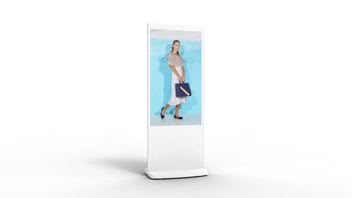50" White Interactive Freestanding Digital Posters | PCAP Touch Screen