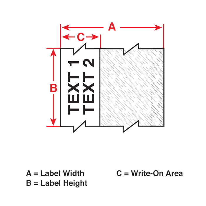 Brady M211 and M210 Self-laminating Vinyl Wire and Cable Labels | M21-1250-427 Labelling Tapes Brady