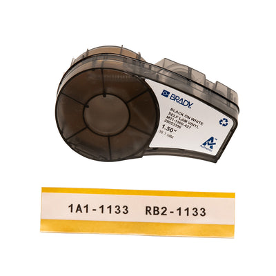 Brady M211 and M210 Self-laminating Vinyl Wire and Cable Labels | M21-1500-427 Printer Label Brady