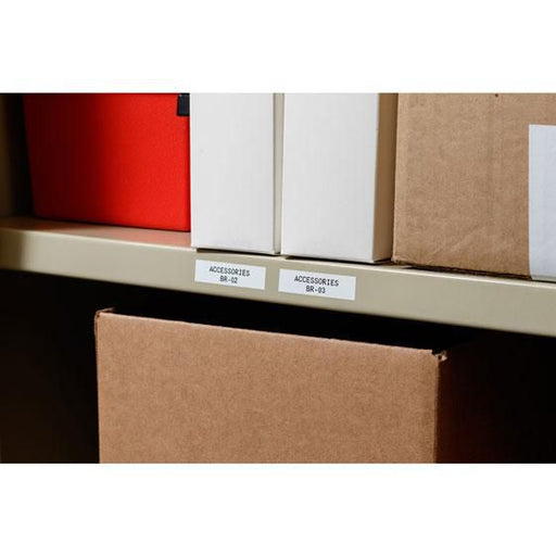 Brady Black on White Vinyl tape for BMP21-PLUS | M21-750-595-WT Label Making Tape Brady