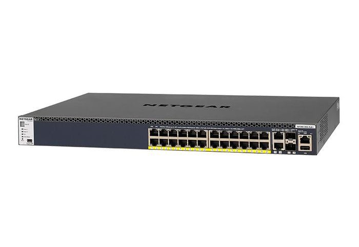 Netgear AV GSM4328PA-100NES 24x1G PoE+ 480W, 2x10G, 2xSFP+ Managed Switch Network Switch Netgear