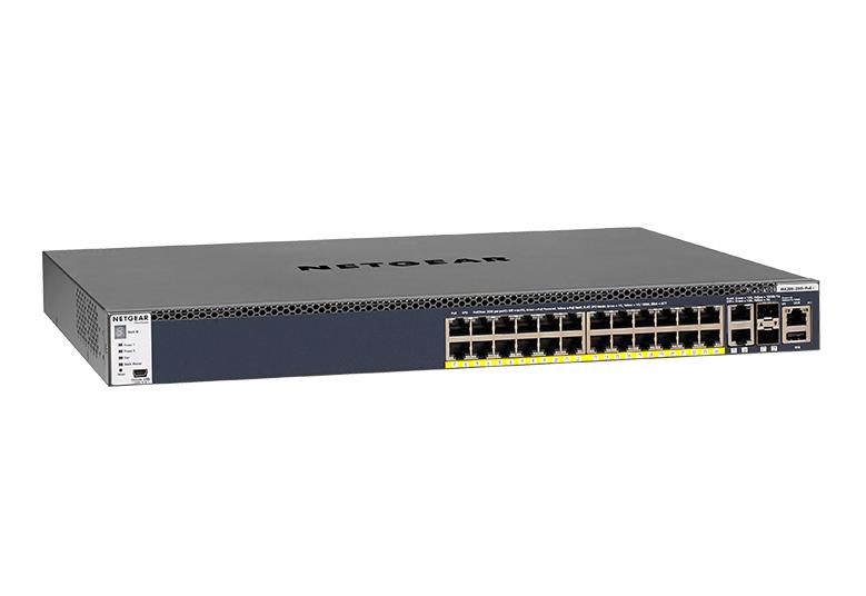 Netgear AV GSM4328PA-100NES 24x1G PoE+ 480W, 2x10G, 2xSFP+ Managed Switch Network Switch Netgear