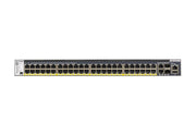 Netgear GSM4352PB-100NES 48x1G PoE+ 591W Managed Switch w/ 2x10GBASE-T & 2xSFP+ Network Switch Netgear