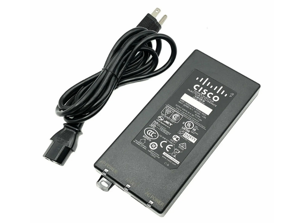 Cisco Meraki PoE Injector - 120 V AC, 230 V AC Input - 1 x Gigabit Ethernet Input Port(s) | MA-INJ-4 Adapter / Converter Cisco