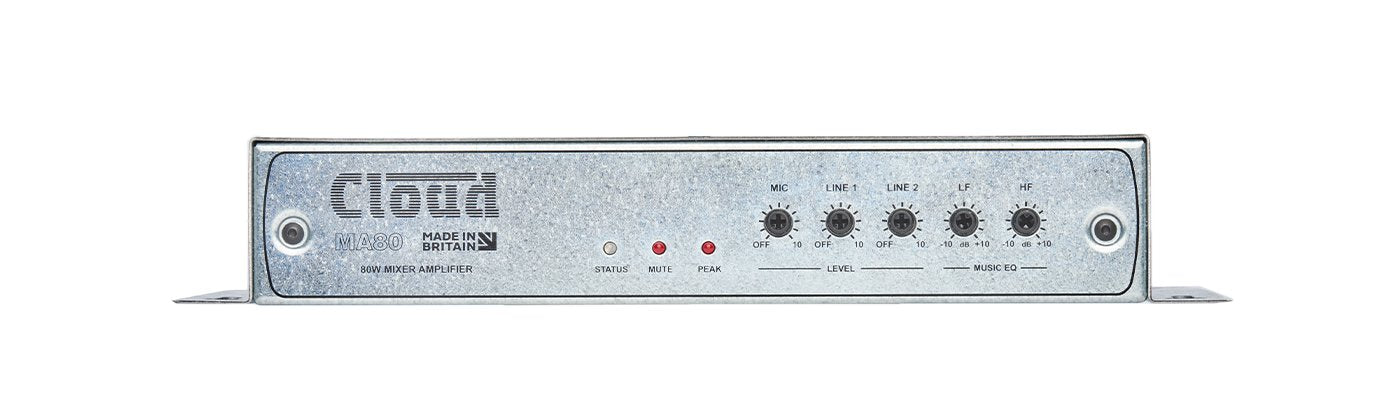 Cloud Electronics MA80 80W Mini Mixer Amplifier | MA80EK Cloud Electronics Amplifiers Cloud Electronics
