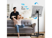 Moove Adjustable Floor TV Stand For 13" – 50" Screens | Tilting, Rotating & Portable Mount Floor Stand Moove AVMounts