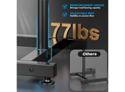 Moove Adjustable Floor TV Stand For 13" – 50" Screens | Tilting, Rotating & Portable Mount Floor Stand Moove AVMounts