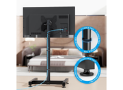 Moove Adjustable Floor TV Stand For 13" – 50" Screens | Tilting, Rotating & Portable Mount Floor Stand Moove AVMounts