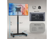Moove Adjustable Floor TV Stand For 13" – 50" Screens | Tilting, Rotating & Portable Mount Floor Stand Moove AVMounts