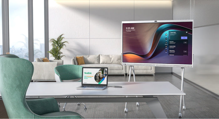Yealink MB65 65" White Meeting Board for Teams or Zoom Interactive Touchscreen Display Yealink