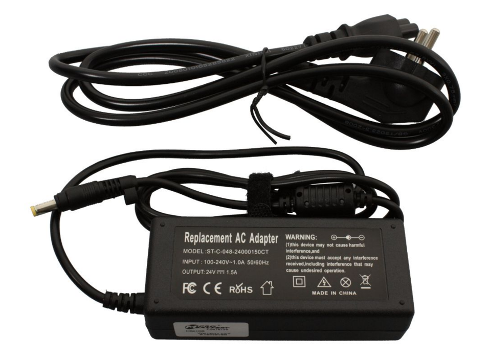 CoreParts 36W 24V 1.5A Power Adapter for HP Scanner + EU Cord (4.8x1.7) Power Adapters & Inverters CoreParts