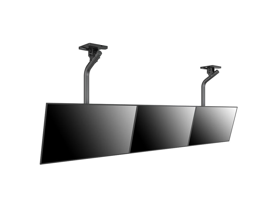 Multibrackets 0.8m Fixed 40"-65" Pro Series Menu Board Ceiling Mount For 3 Screens Menu Board Mounting Systems Multibrackets