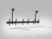 Multibrackets 0.8m Fixed 40"-65" Pro Series Menu Board Ceiling Mount For 3 Screens Ceiling Mount Bracket Multibrackets